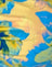 blue watercolour floral
