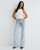 Image of Rigid Low Rise Flare Jeans in 80s Light Wash