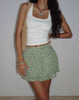 Image of Ribay Mini Skirt in Ditsy Floral Green
