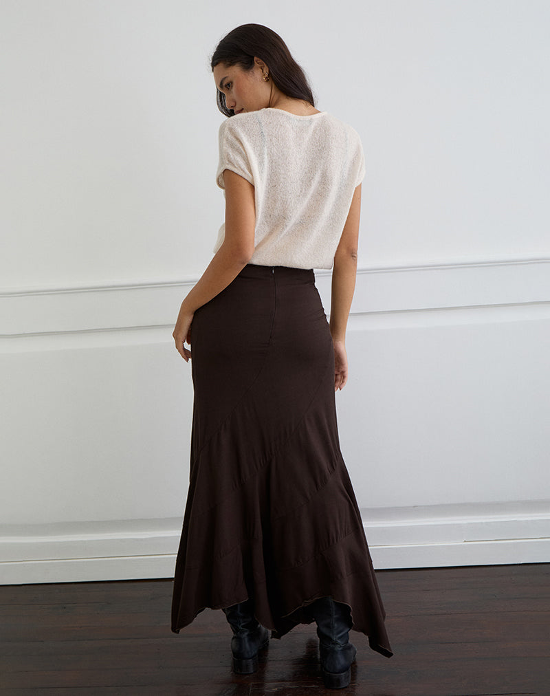 Image of Rombe Maxi Skirt in Bitter Chocolate