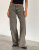 Image of Roomy Extra Wide Low Rise Jeans in Earthy Blue