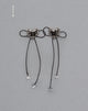 Image of Sadie Bow Earrings in Silver