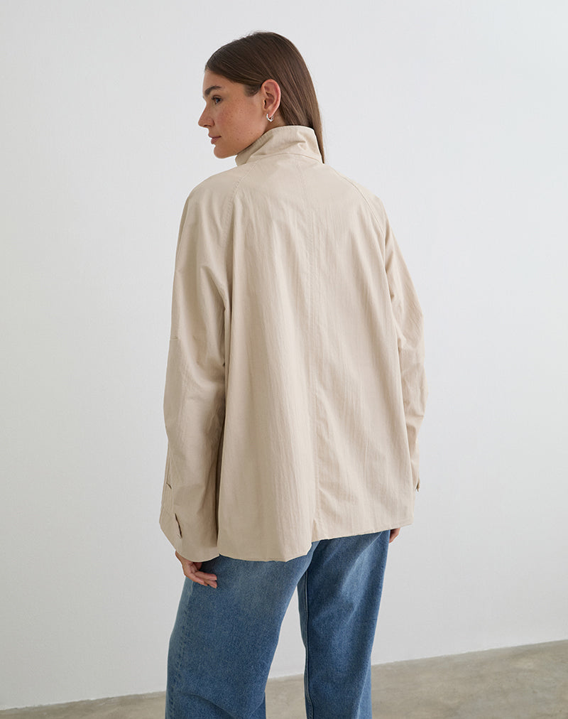 Image of Saipul Oversize Jacket in Beige