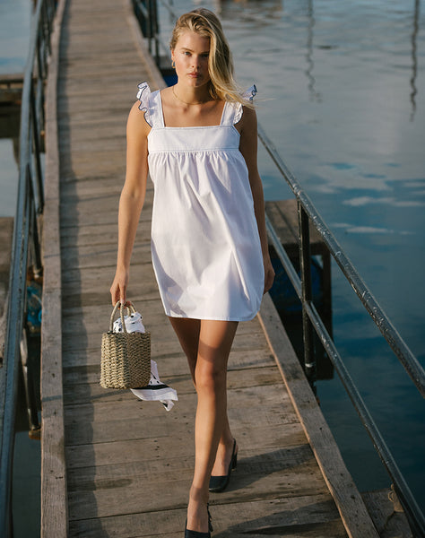 SANALY-MINI-DRESS-WHITE-NAVY-