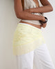 Image of Sanela Sarong in Lemon with Vintage Bloom Embroidery