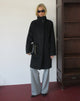 Image of Saptuti Coat in Brushed Wool Black