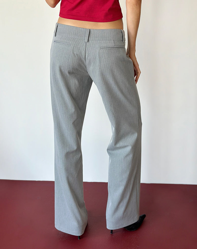 Image of Ponirah Trouser in Tailoring Pinstripe Grey