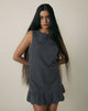Image of Saraya Mini Dress in Tailoring Grey Blue