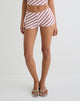 Image of Ciana Hot Pants in Diagonal Stripe Pink