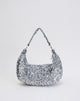 Image of Sequin Hobo Bag in Silver