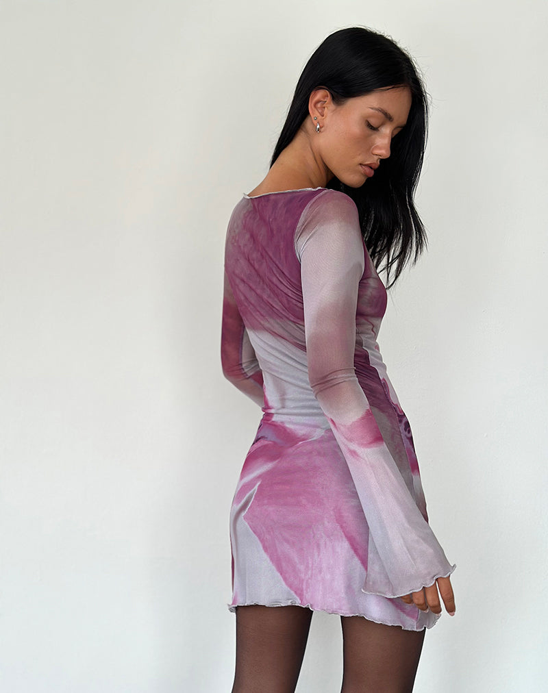 Image of Sevila Mini Dress in Anatomy of Nature Pink