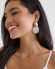 Image of Shell Disc Drop Earrings