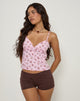 Image of Shiroy Top in Floral Romance Pink