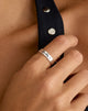 Image of Sterling Silver Engraved 'Lucky' Ring