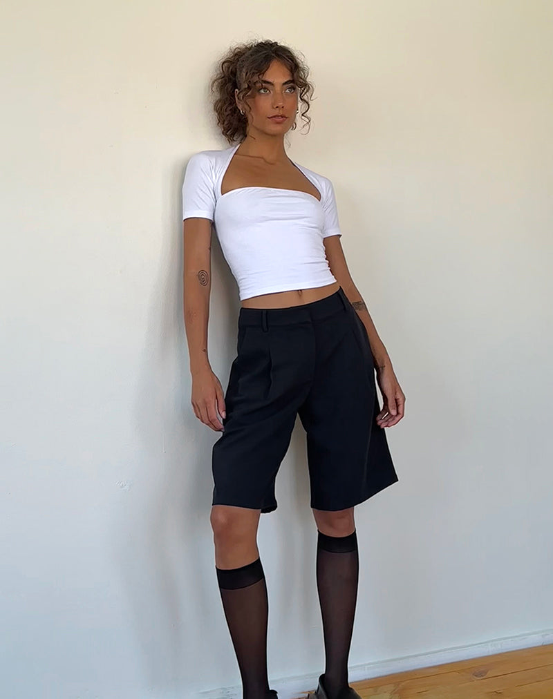 High waisted capri discount shorts