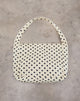 Image of Sota Polka Twill Bag in White and Black