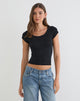 Image of Sumala Tee in Thick Rib Black