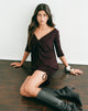 Image of Sundari Mini Dress in Rayon Jersey Chocolate Brown