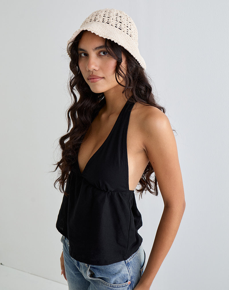 Image of Suno Bucket Hat in Crochet Ivory