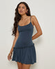 Image of Suvi Cami Mini Dress in Ocean Storm