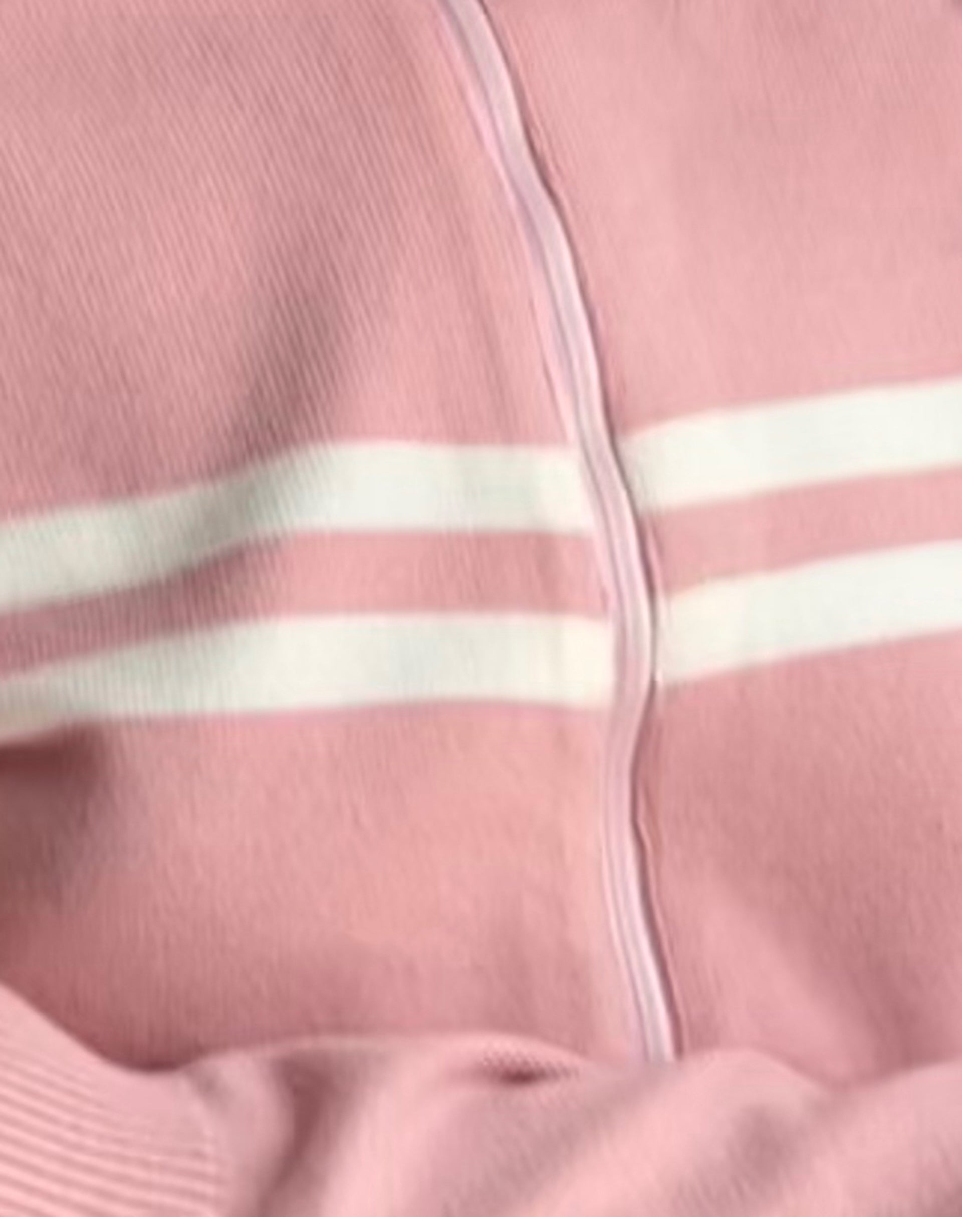 Talisa Sporty Zip Through Jacket in Knit Pink