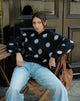 Image of Tamika Oversized Jumper in Polka Black