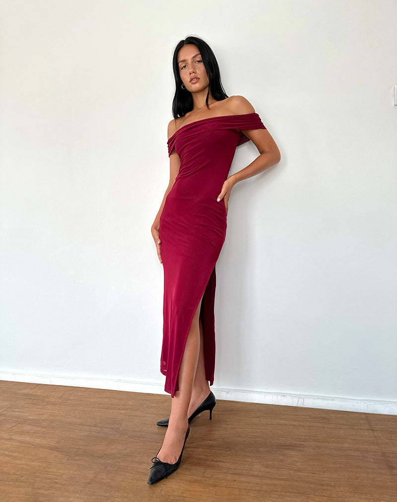 bardot saphia mesh maxi dress Saphia Mesh Maxi Dress
