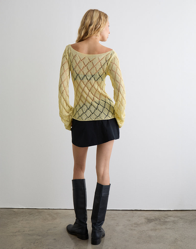 Image of Tate Jumper in Metallic Lemon