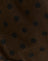 Brown with Black Polka Print