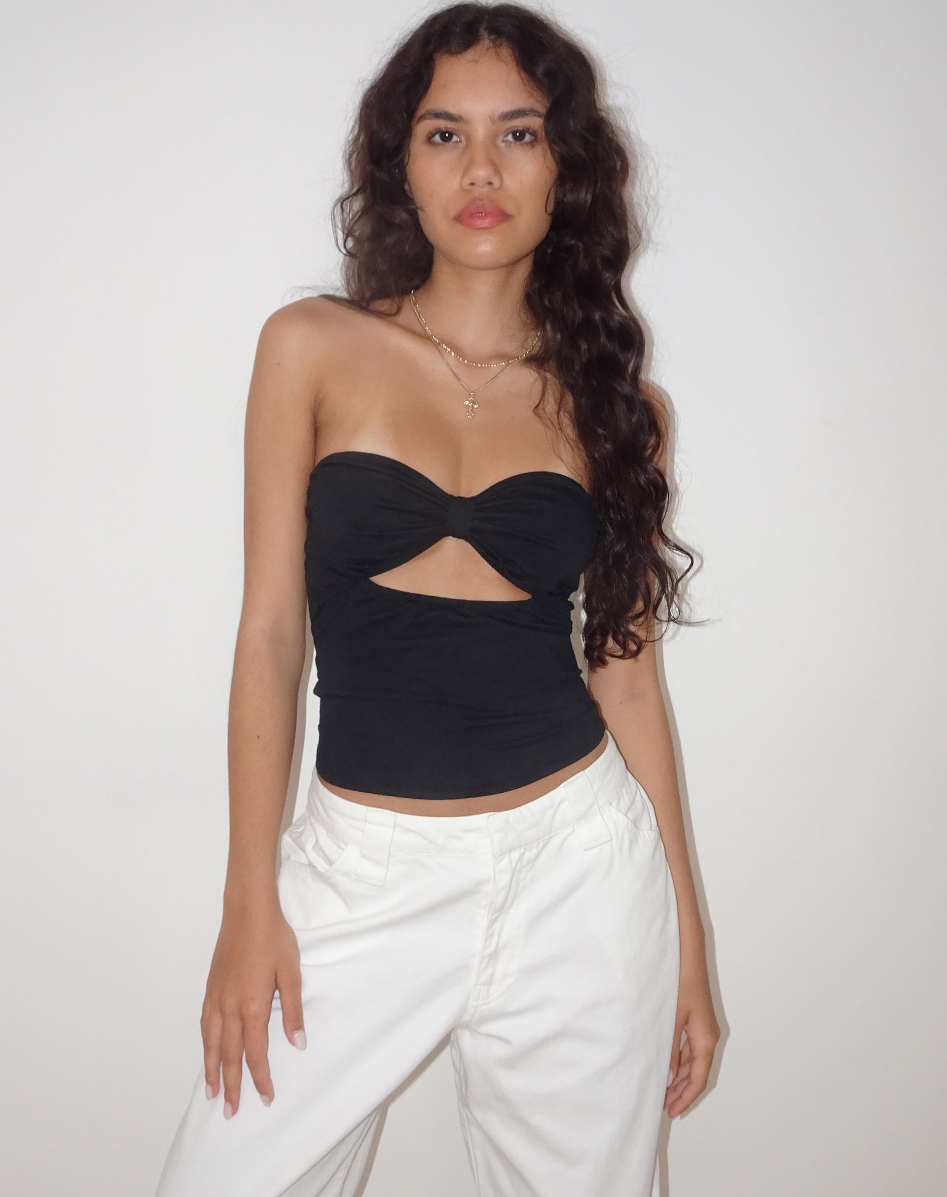 Black Twist Front Top | Tifose – motelrocks.com