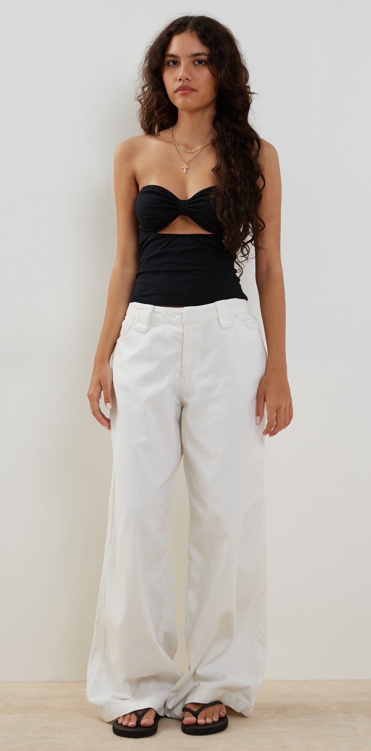 Black Twist Front Top | Tifose  motelrocks.com
