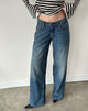 Image of Roomy Extra Wide Low Rise Jeans in Bright Blue