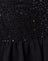 Ruffle Sequin Black