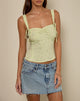 Image of Tismia Top in Fun Ditsy Floral Lime