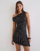 Image of Tohari Mini Dress in Dynamic Rose