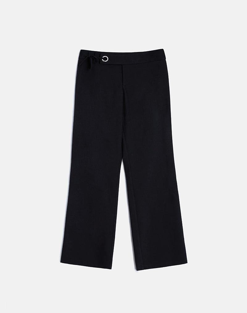 Image of Tova Tie Tailoring Trousers in Black