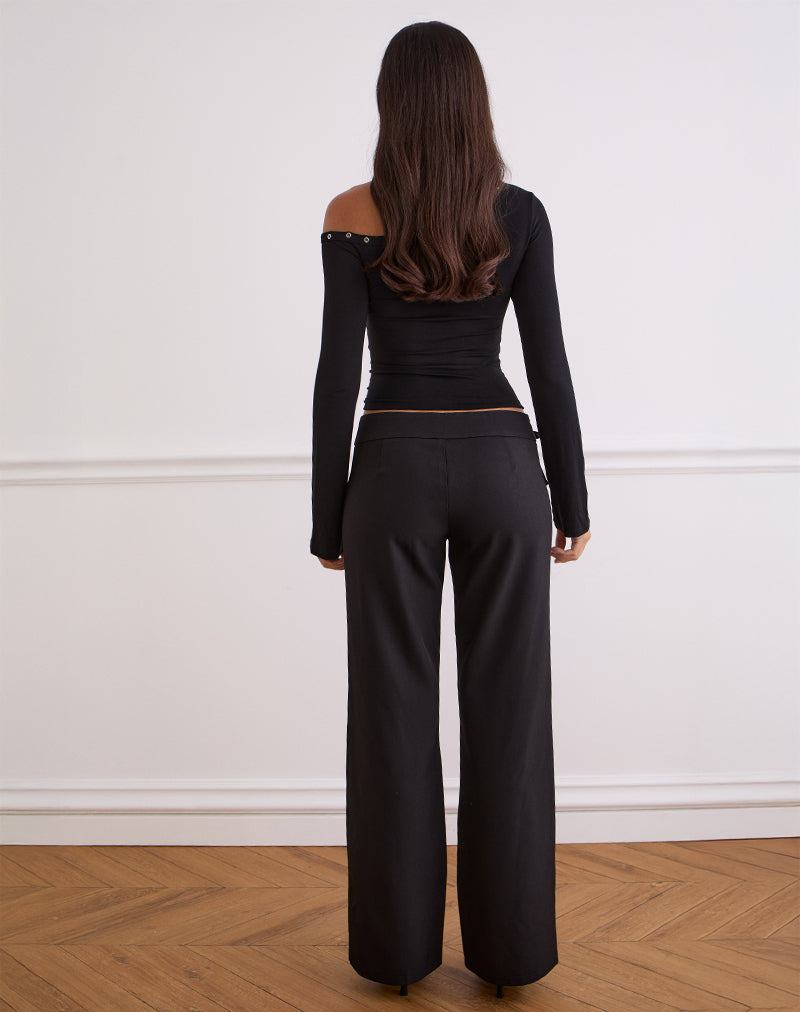 Image of Tova Tie Tailoring Trousers in Black