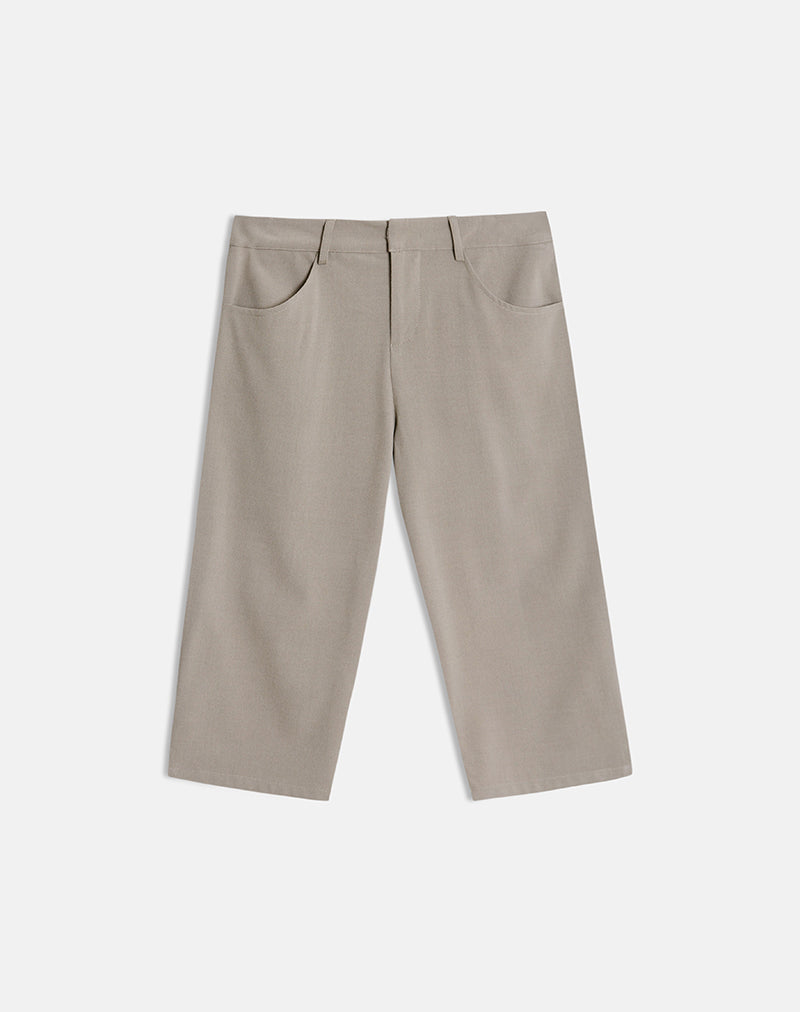 Image of Tunian Capri Trouser in Tailoring Light Taupe