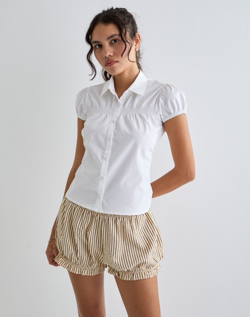 Image of Ulsan Fitted Shirt in White