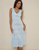 Image of Valea Midi Dress in Zinnia Lace Blue