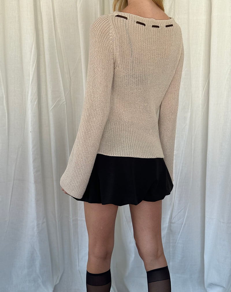 Image of Valorie Knit Jumper in Oat