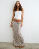Image of Vanessa Maxi Skirt in Paisley Sequin Gold