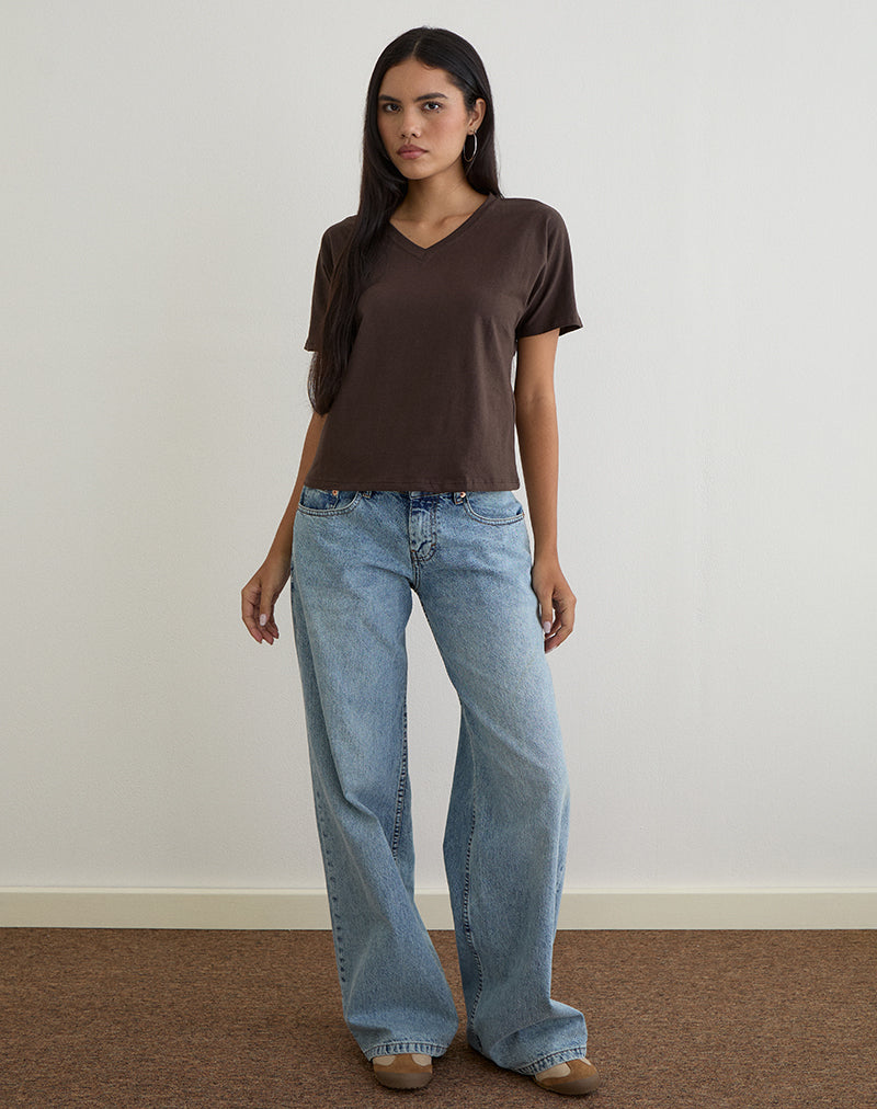 Image of Viman Top in Jersey Chocolate