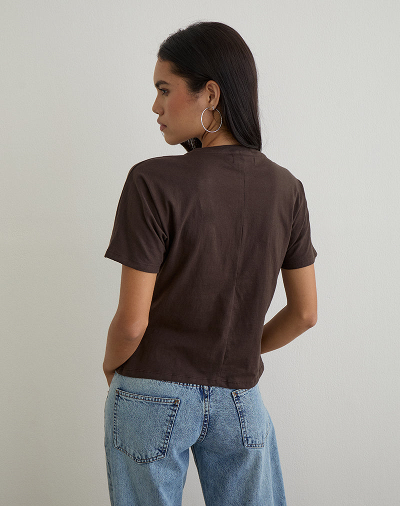 Image of Viman Top in Jersey Chocolate