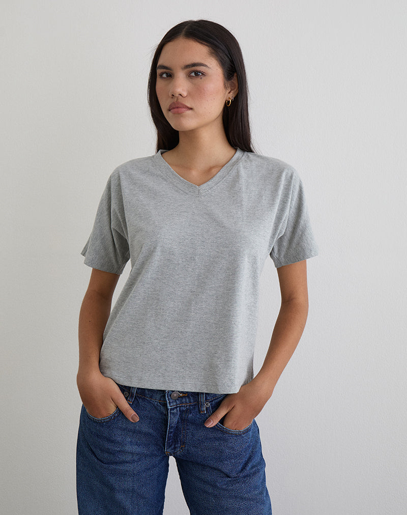 Image of Viman Top in Jersey Grey Marl