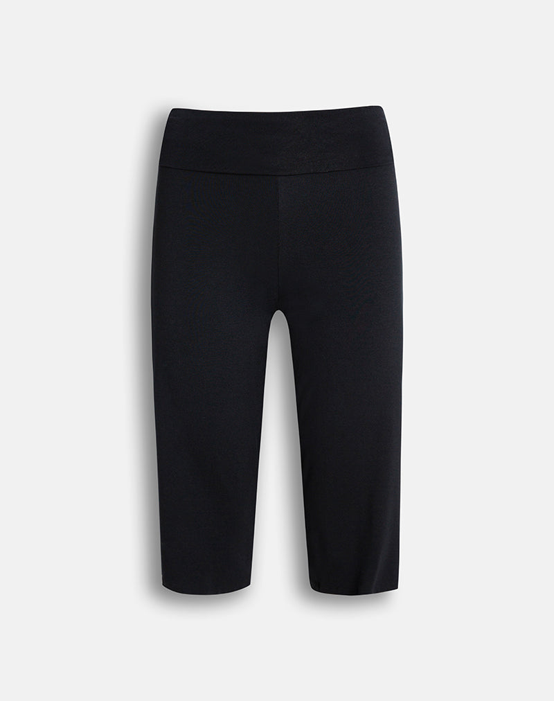 Image of Wanti Capri Trouser in Rayon Jersey Black