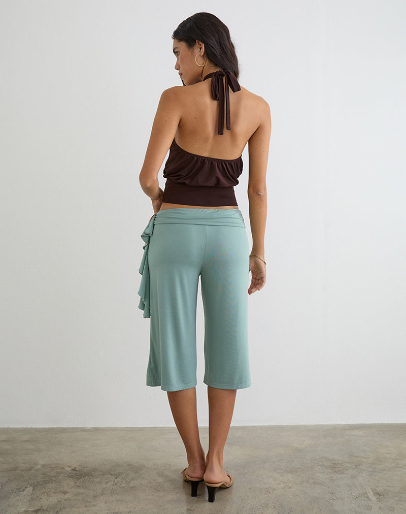 Image of Wasana Capri Trouser in Aqua Grey