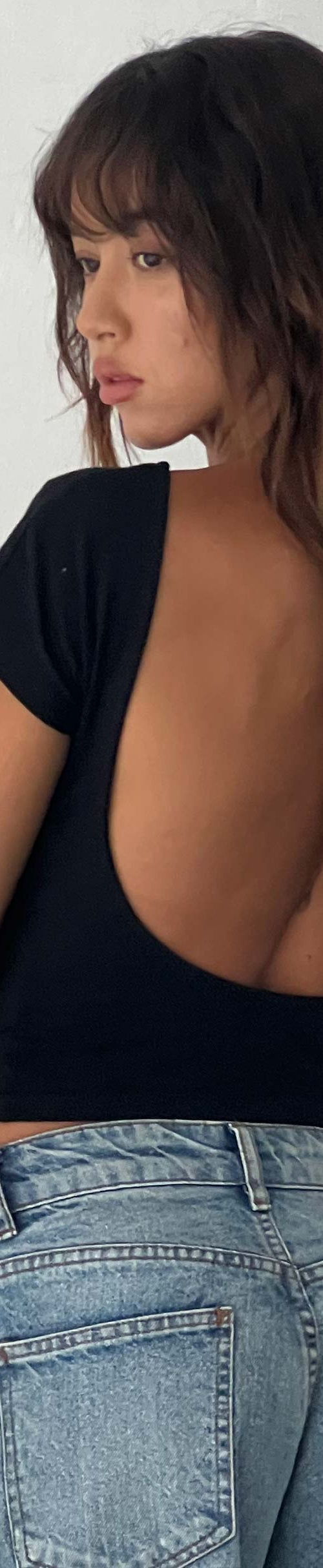 Image of Xiwang Crop Top in Black