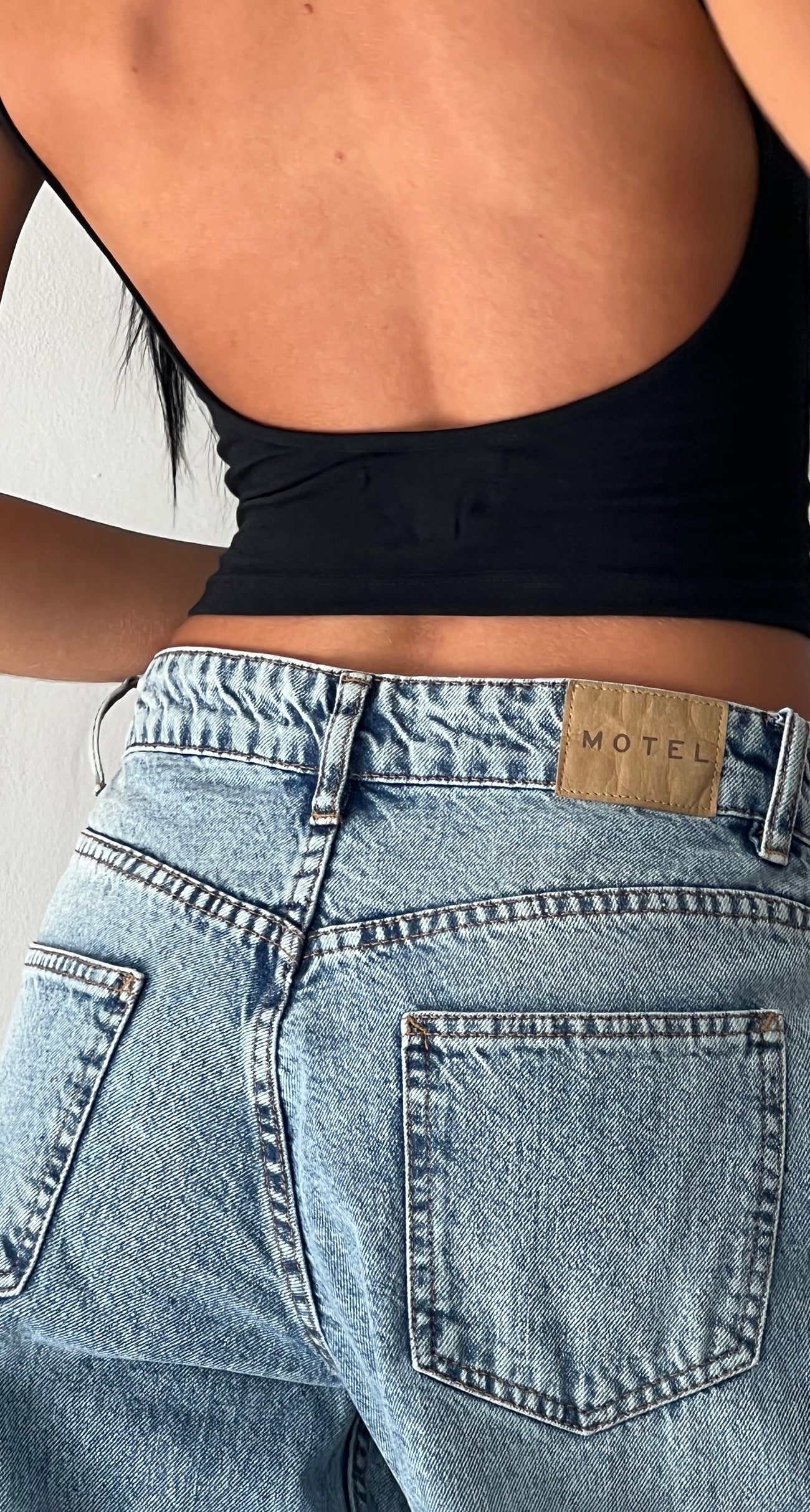 Blue Wash Extra Wide Low Rise Jeans | Roomy – motelrocks.com