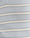 Stripe Knit Cream Grey